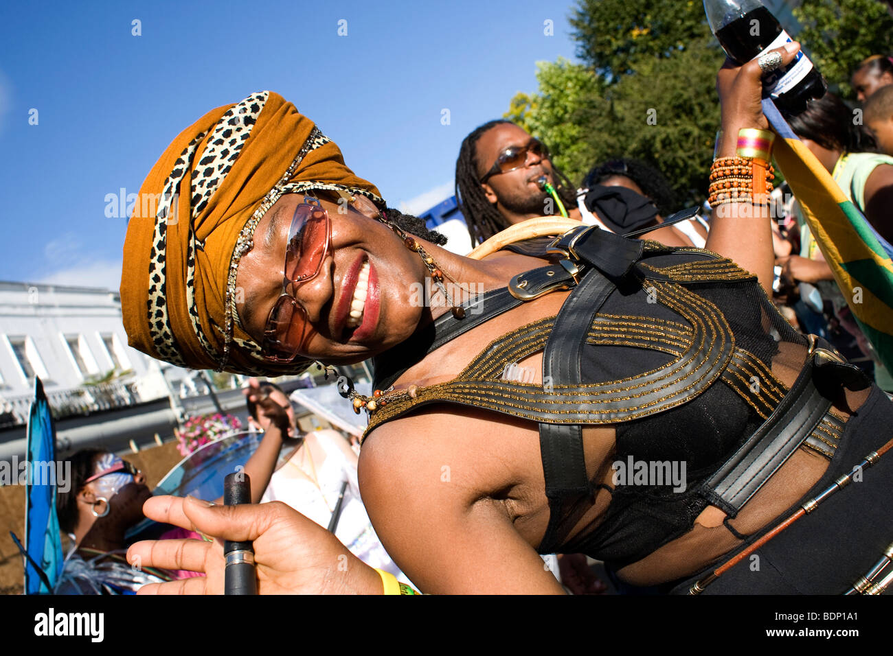 Notting hill carnival dancers blue hi-res stock photography and images ...