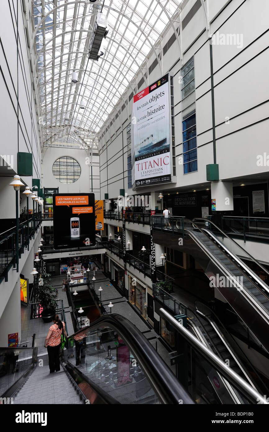 Centre D'Exposition De Montreal at Eaton Center Stock Photo
