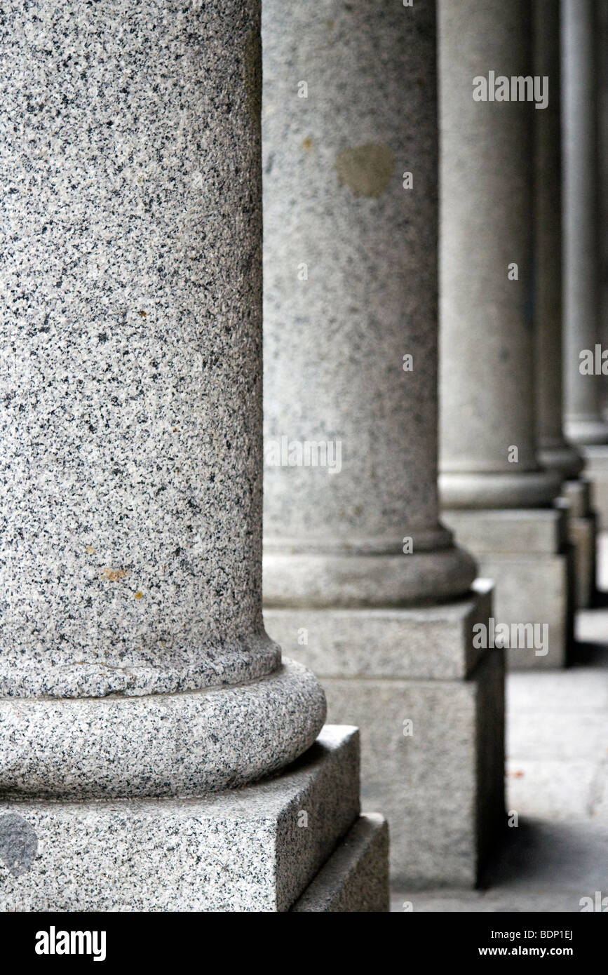 Graphic abstract image of lined up granite columns Stock Photo - Alamy