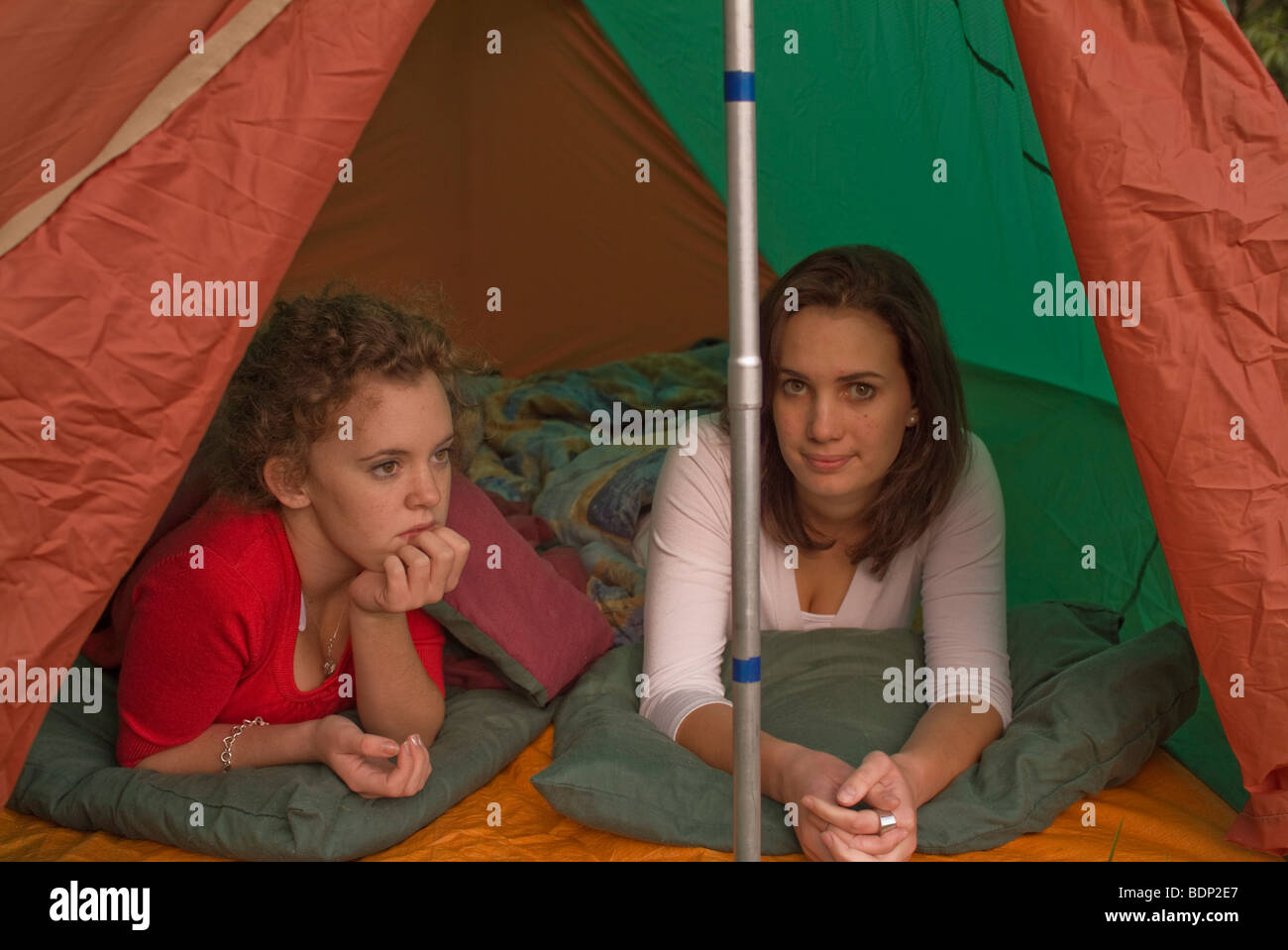 Camping Teen Daughter