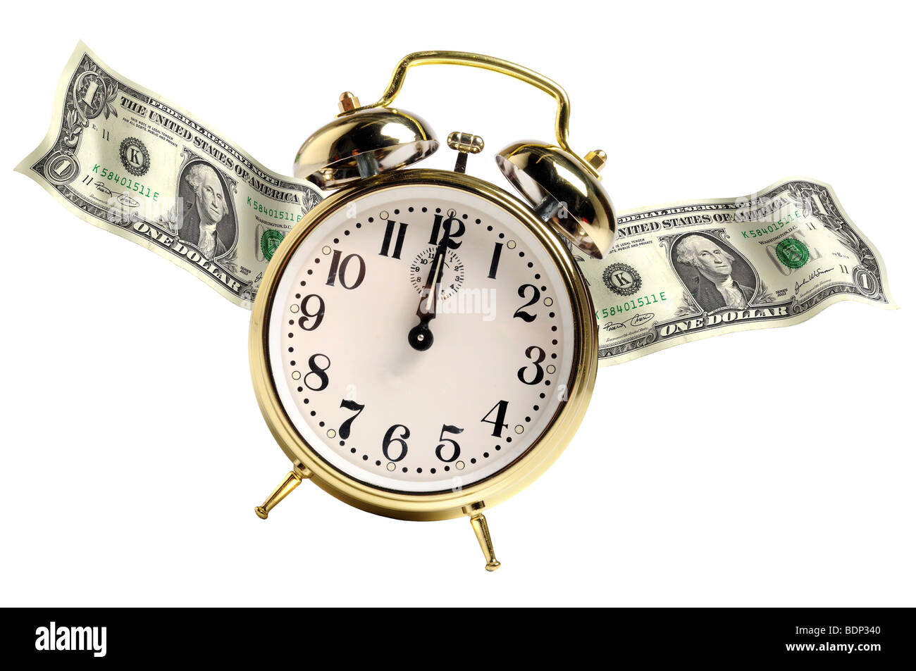 Time metaphor representing time is money Stock Photo