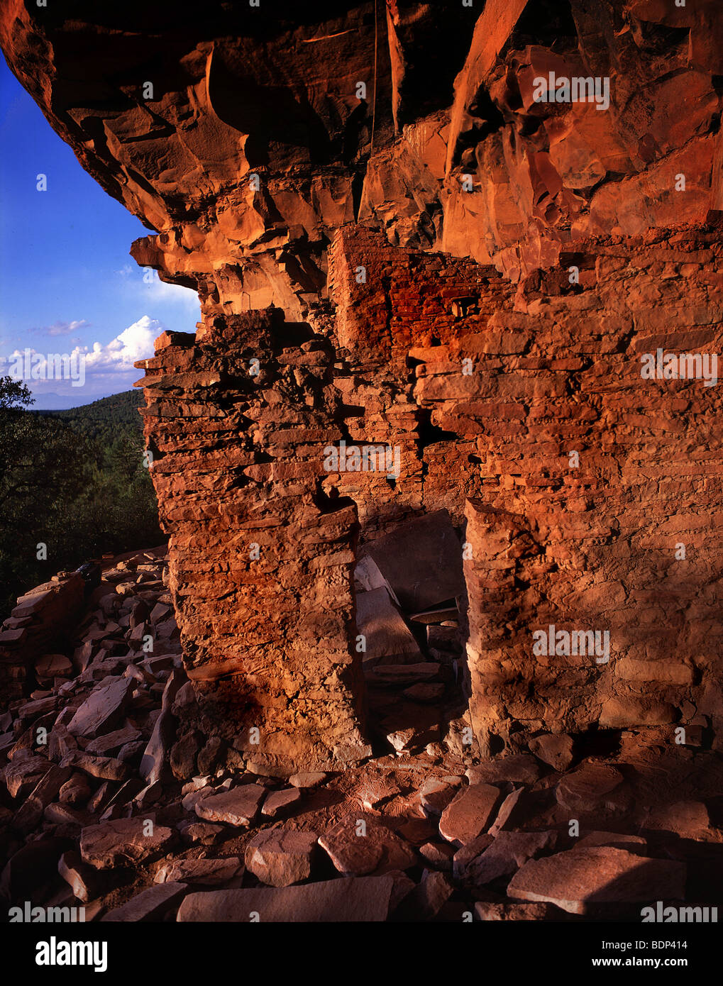A doorway cut into rocks Stock Photo Alamy