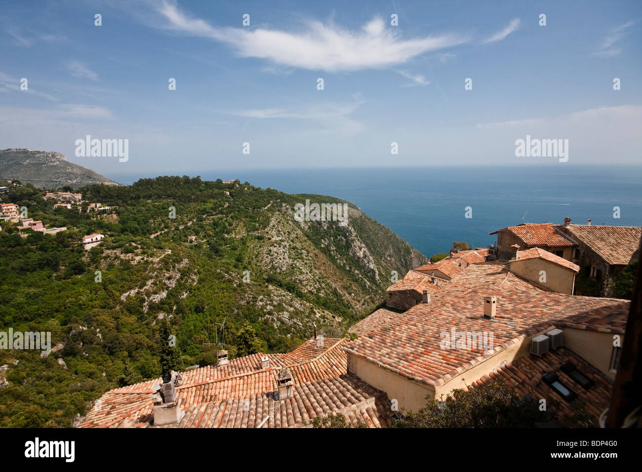 Eze Village, Cote d'Azur, Alpes Maritimes, France, Europe Stock Photo