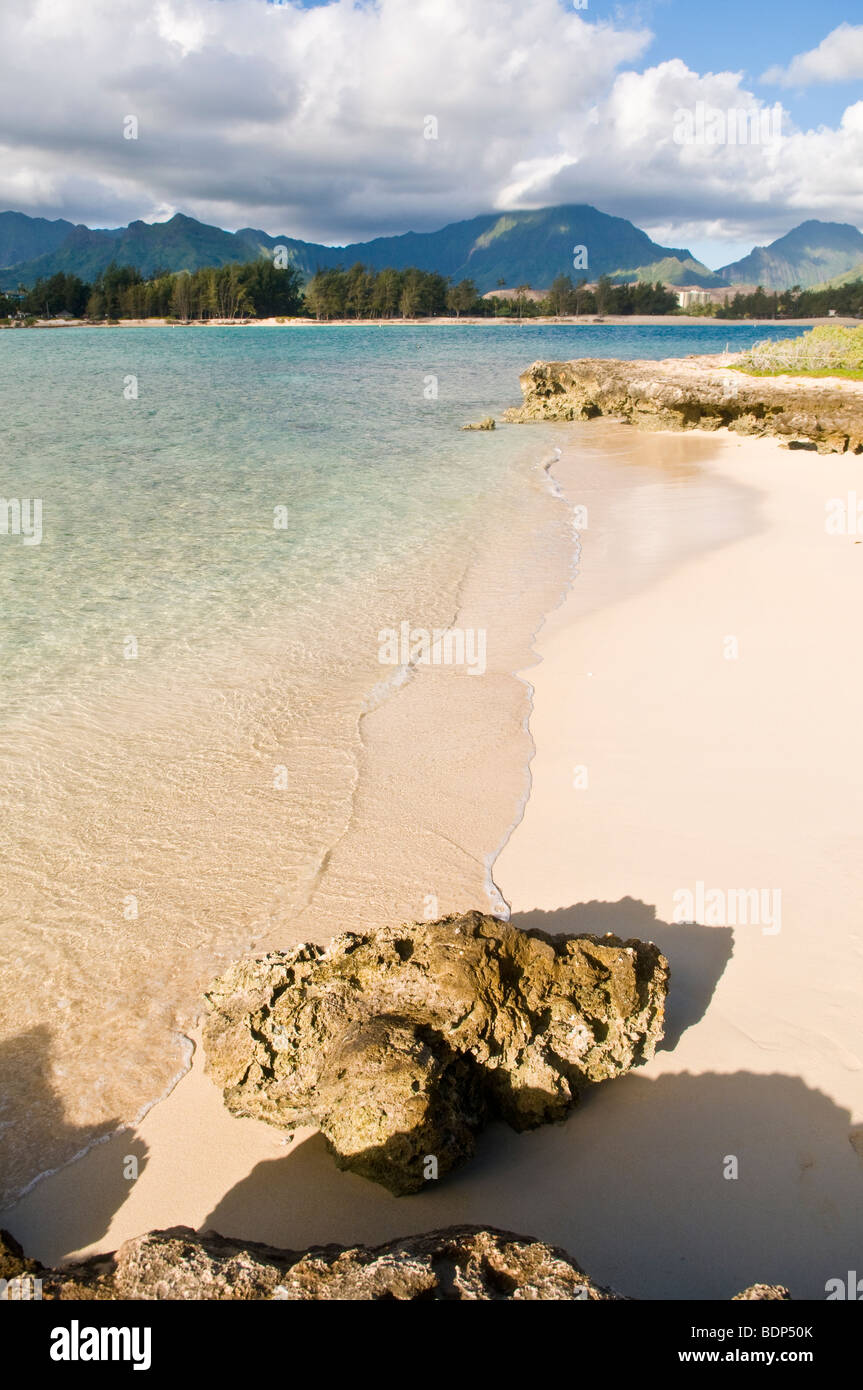 Popoia Island (Flat Island), Kailua Bay, Oahu, Hawaii Stock Photo Alamy