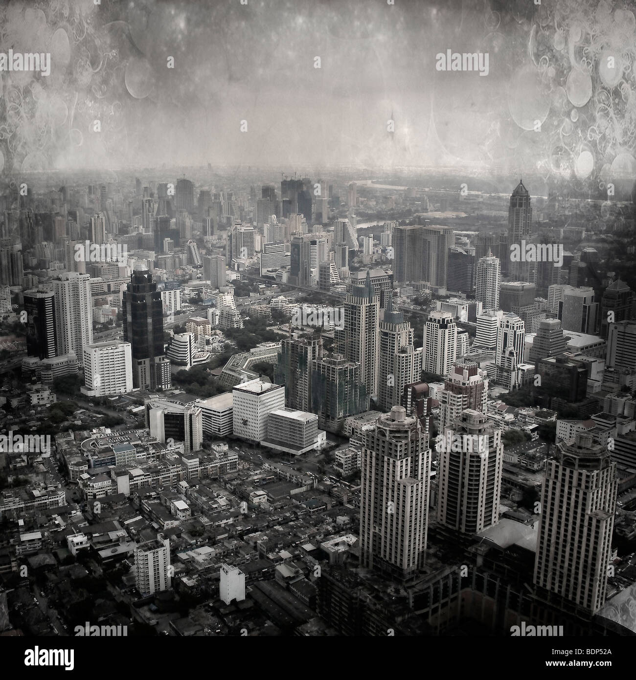 A view over Bangkok from a high rise building Stock Photo - Alamy