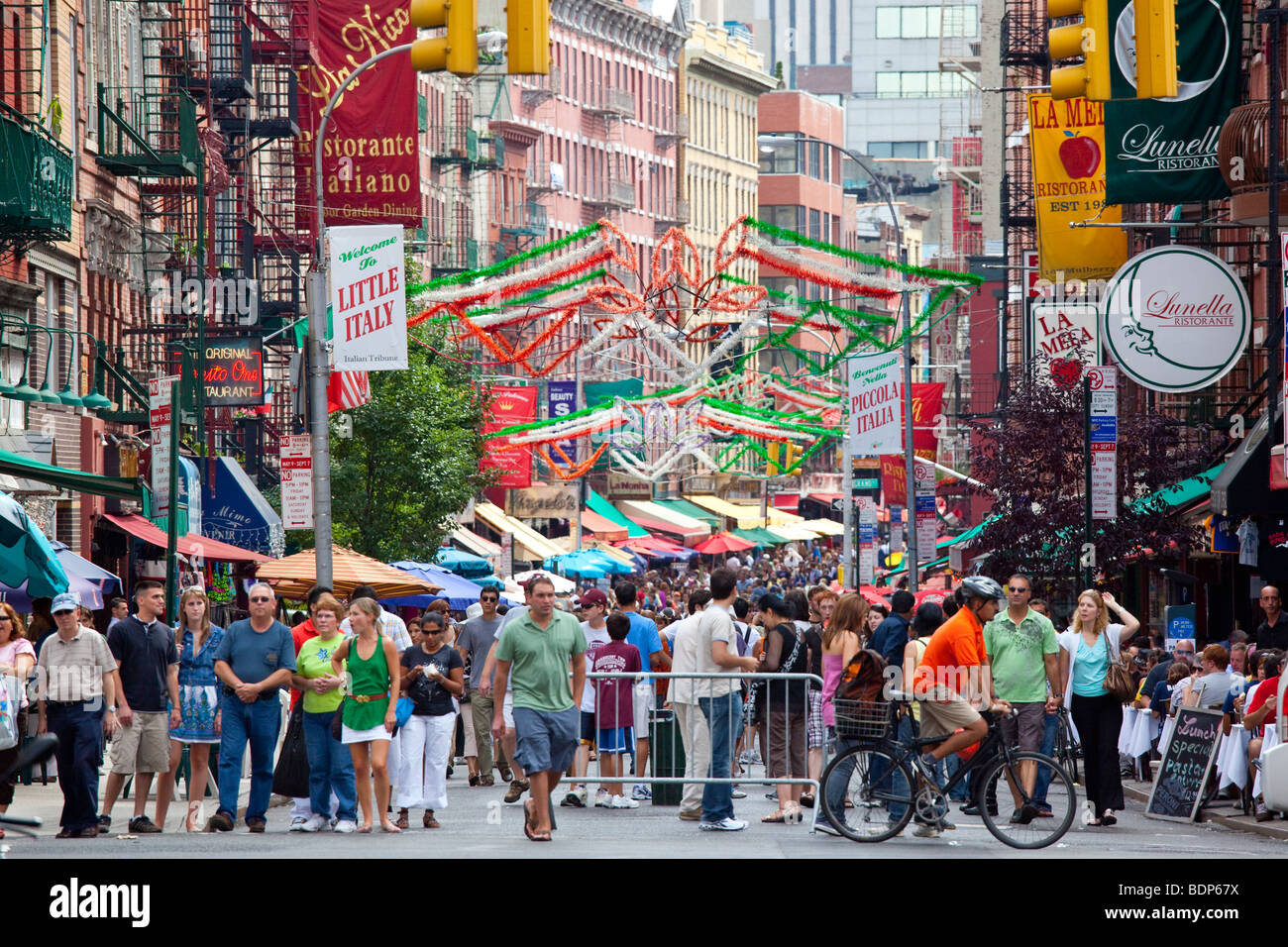 Little Italy in New York City Stock Photo