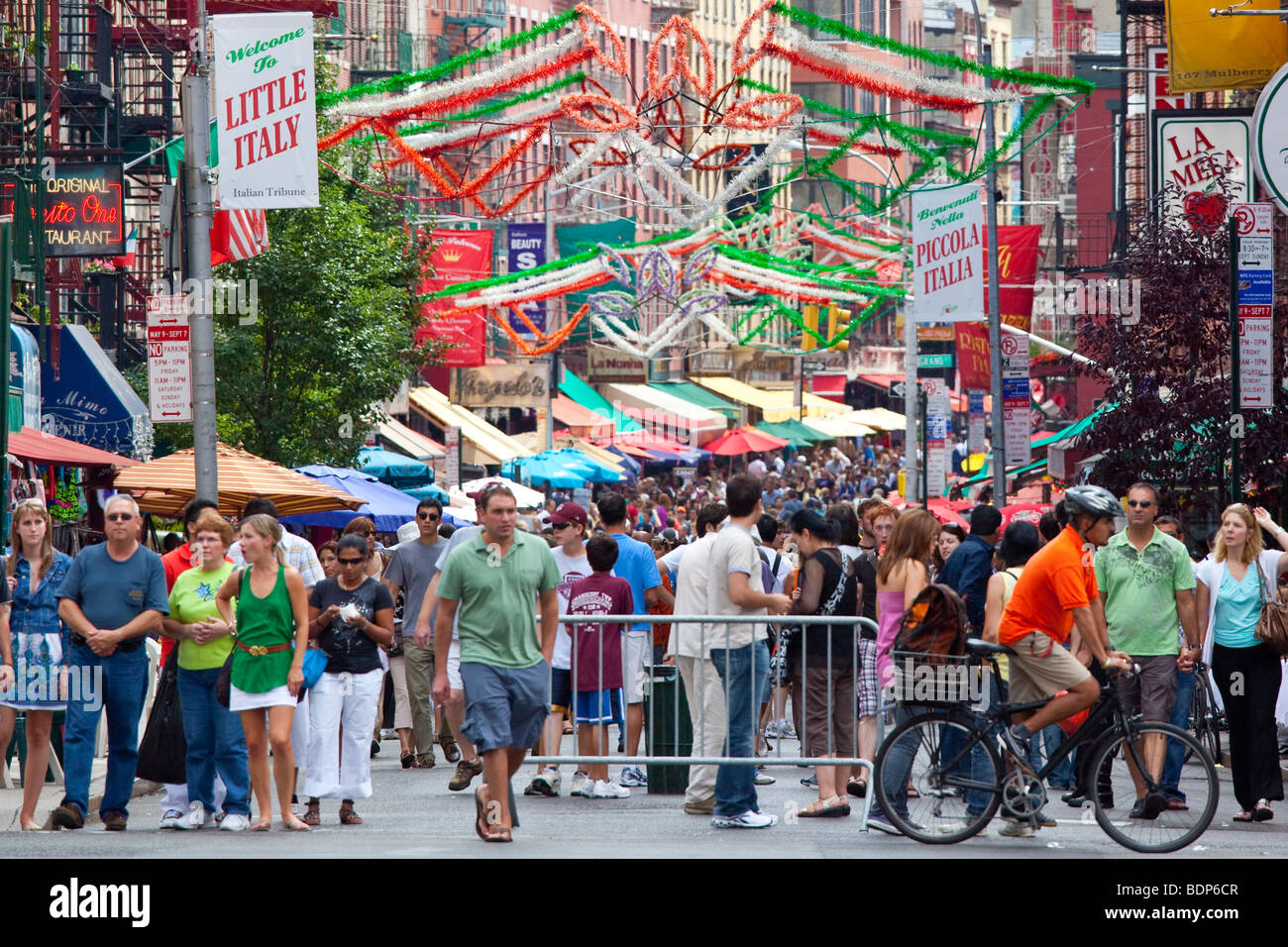 Little Italy in New York City Stock Photo