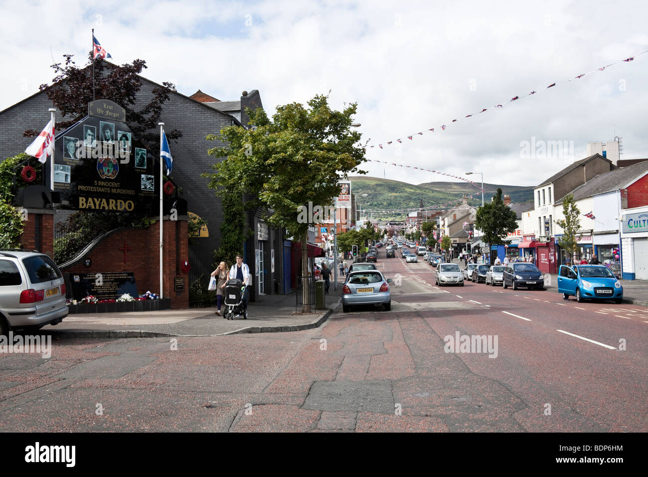Murals on the Shankill Road, Belfast, Northern Ireland Stock Photo Alamy
