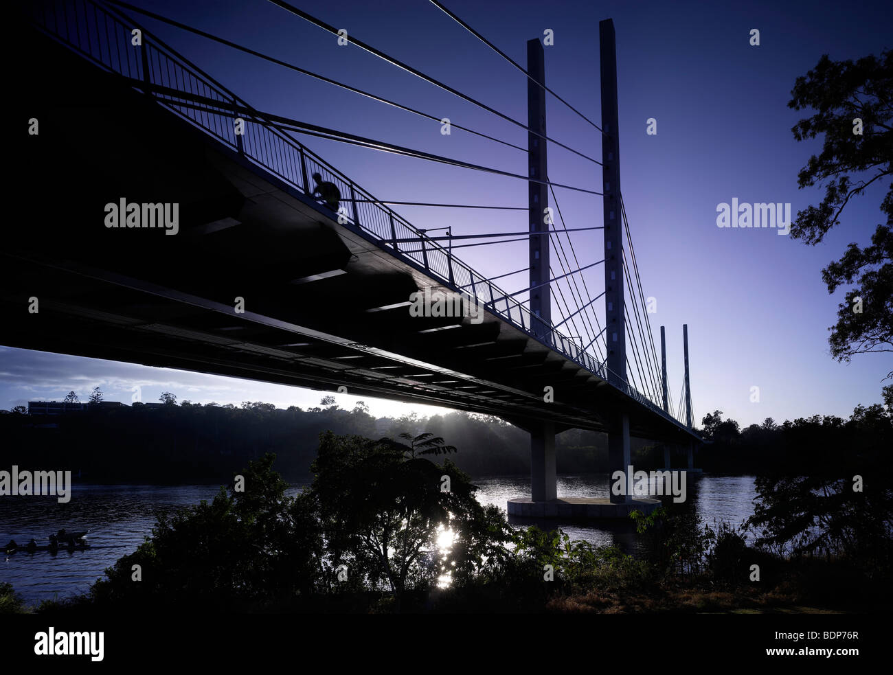 The Eleanor Schonell Bridge, Brisbane Australia Stock Photo