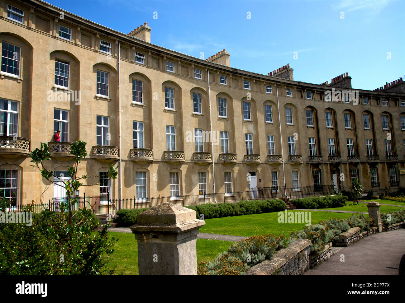 Royal Crescent WestonSuperMare North Somerset UK Stock Photo Alamy