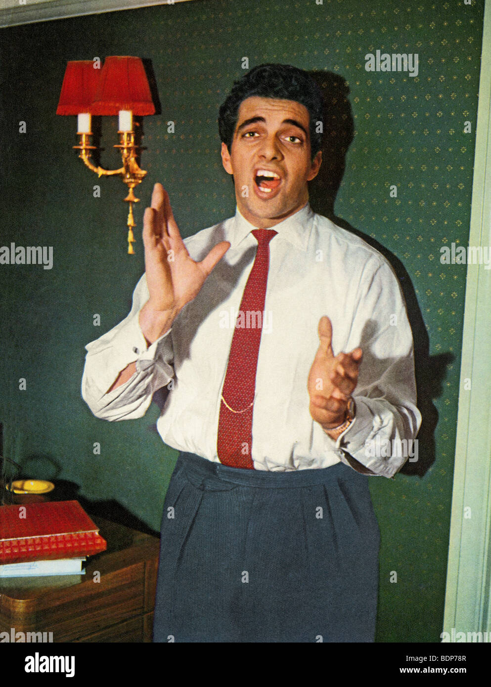 FRANKIE VAUGHAN - UK pop singer about  1955 Stock Photo