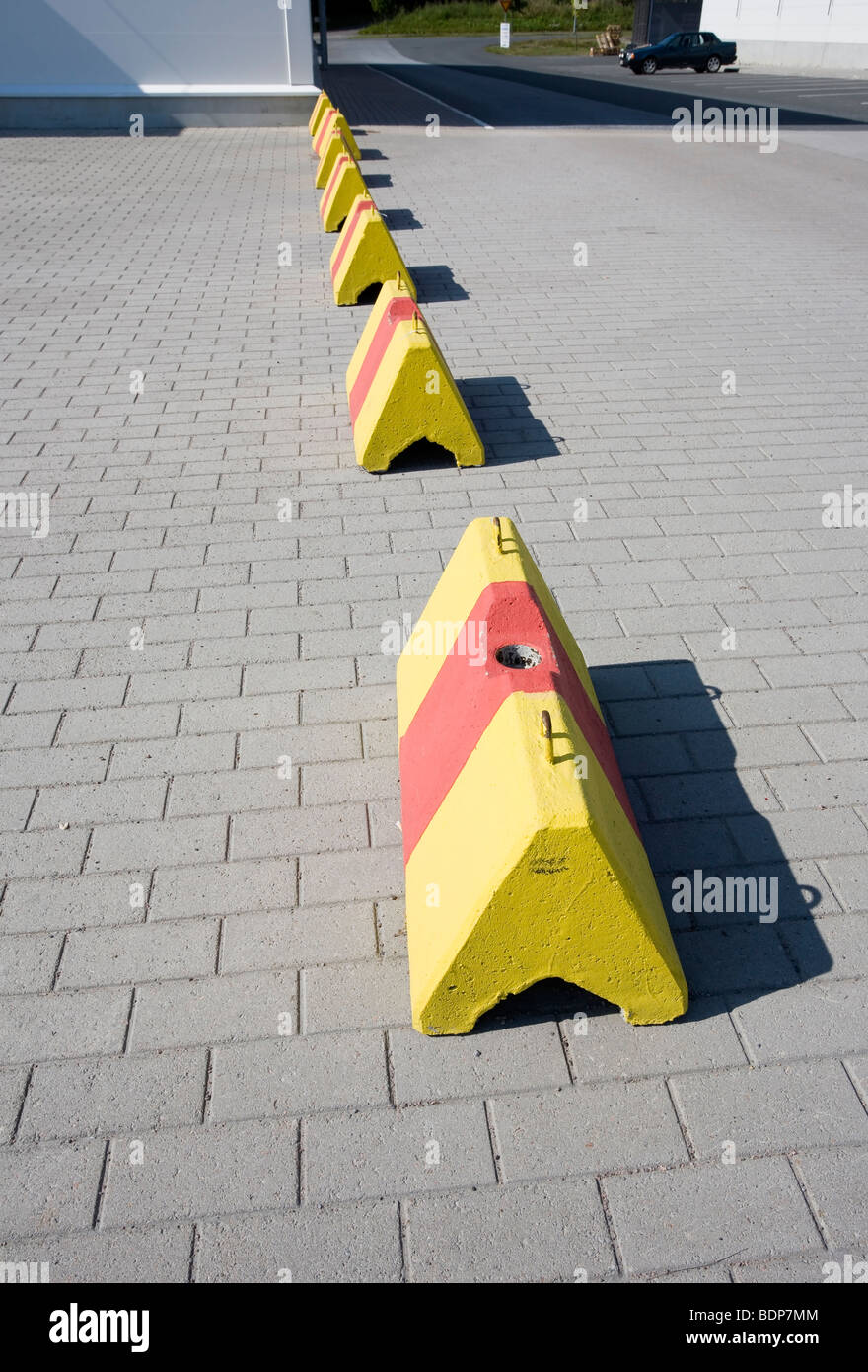 traffic obstacles Stock Photo