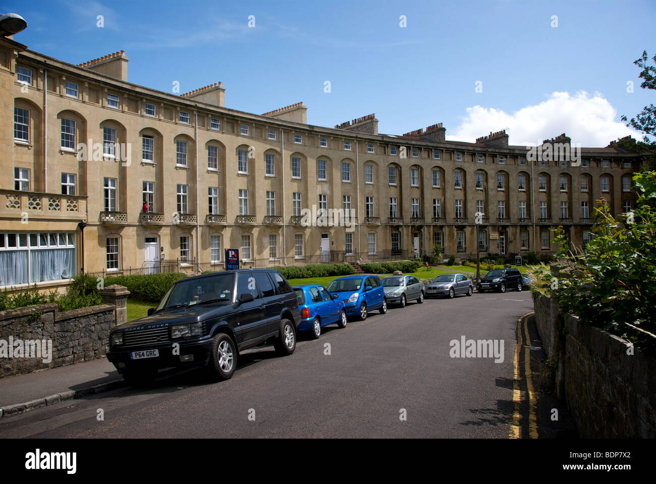 Royal Crescent WestonSuperMare North Somerset UK Stock Photo Alamy