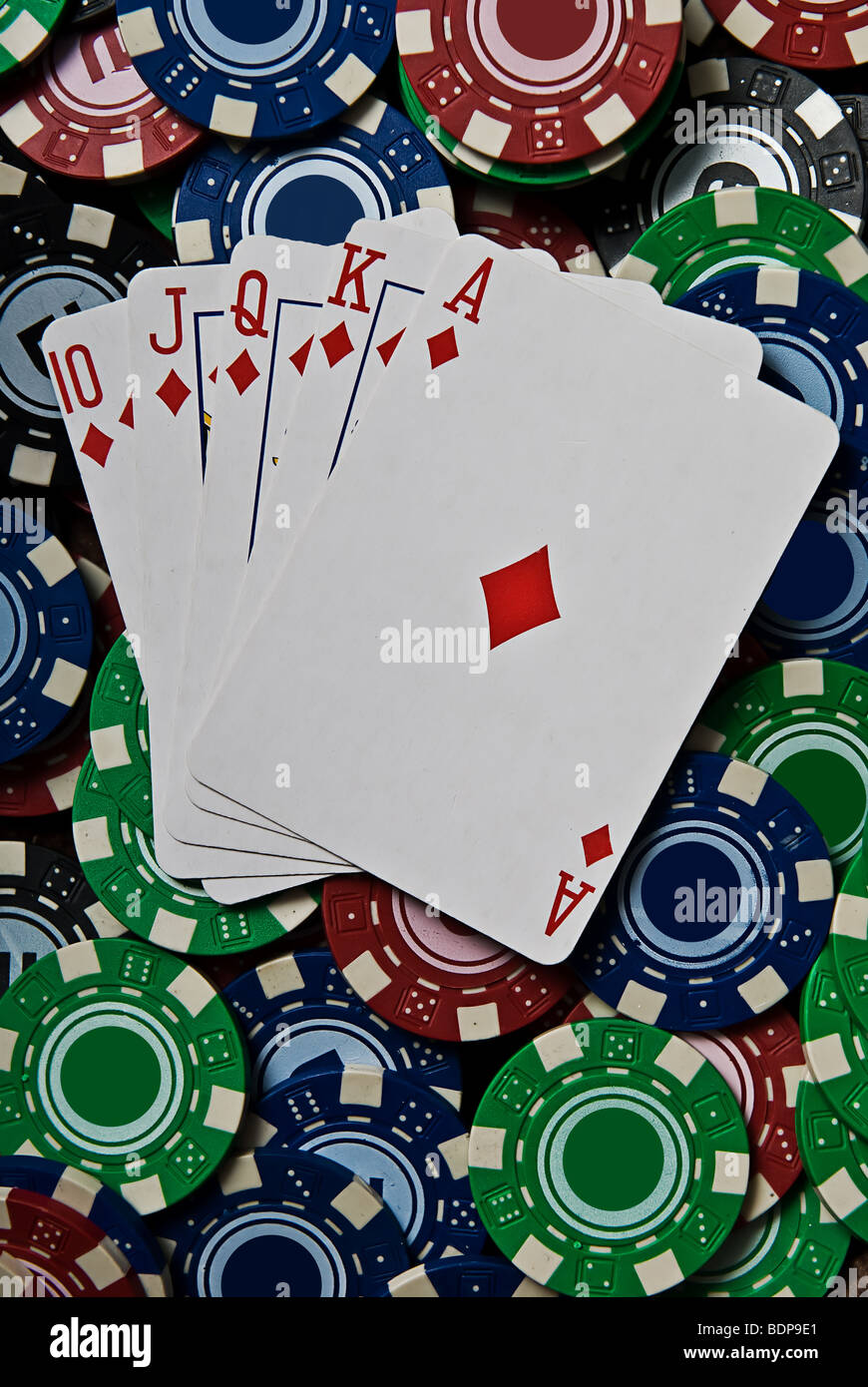 Three Playing Cards: King, Queen and Jack of Diamonds. Stock Image - Image  of game, diamonds: 141008989