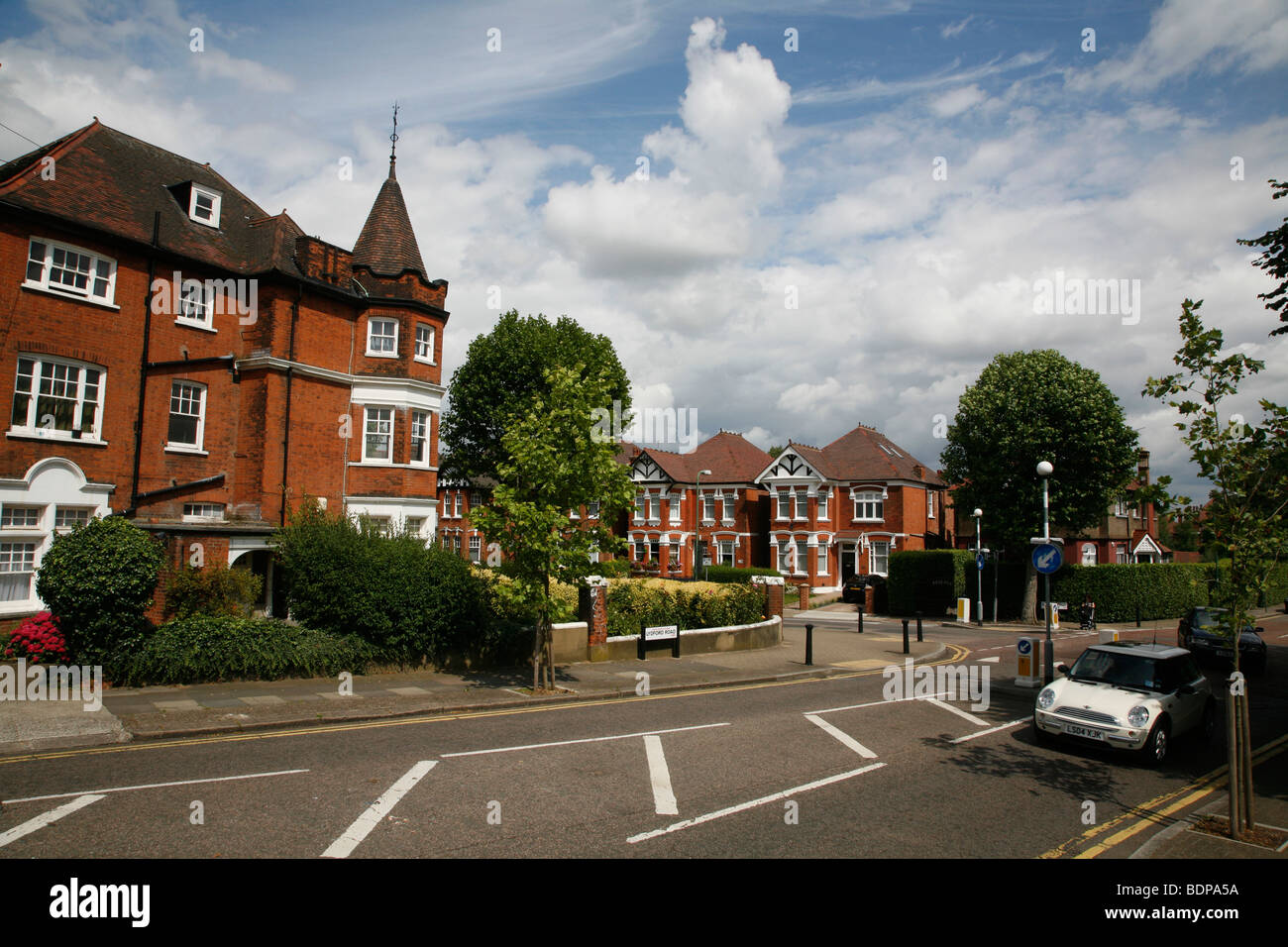 Junction of Dartmouth Road and Lydford Road, Willesden Green, London, UK Stock Photo