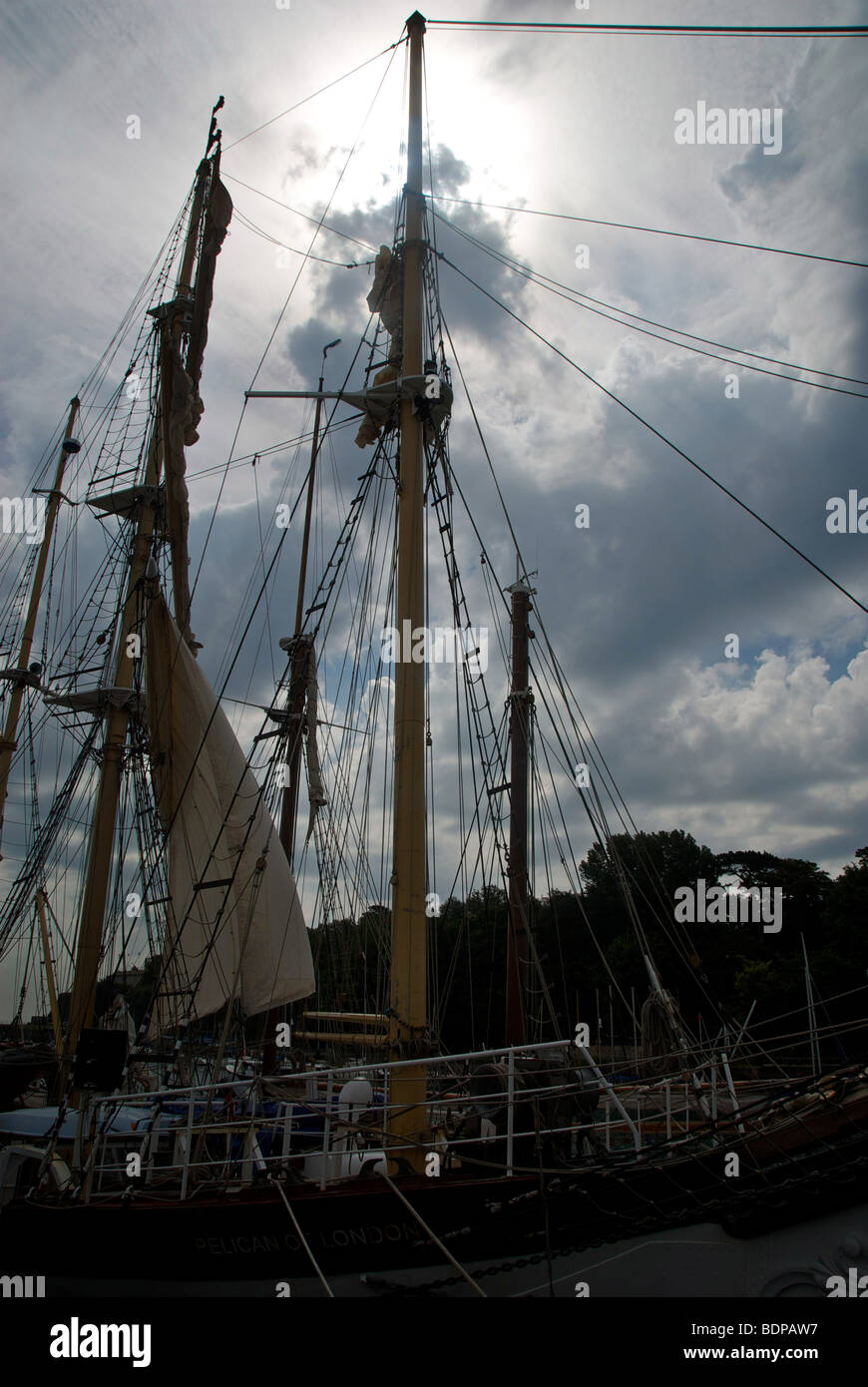 Tallship Weymouth Harbour Harbor Dorset UK Stock Photo Alamy
