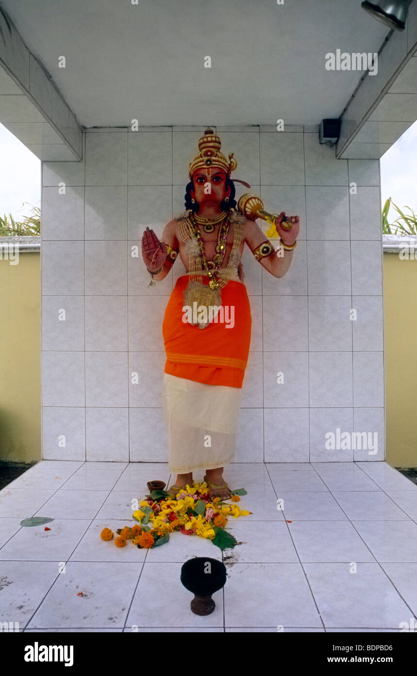 Savanne Mauritius Tamil Temple Statue Of Hanuman Hindu God Stock Photo