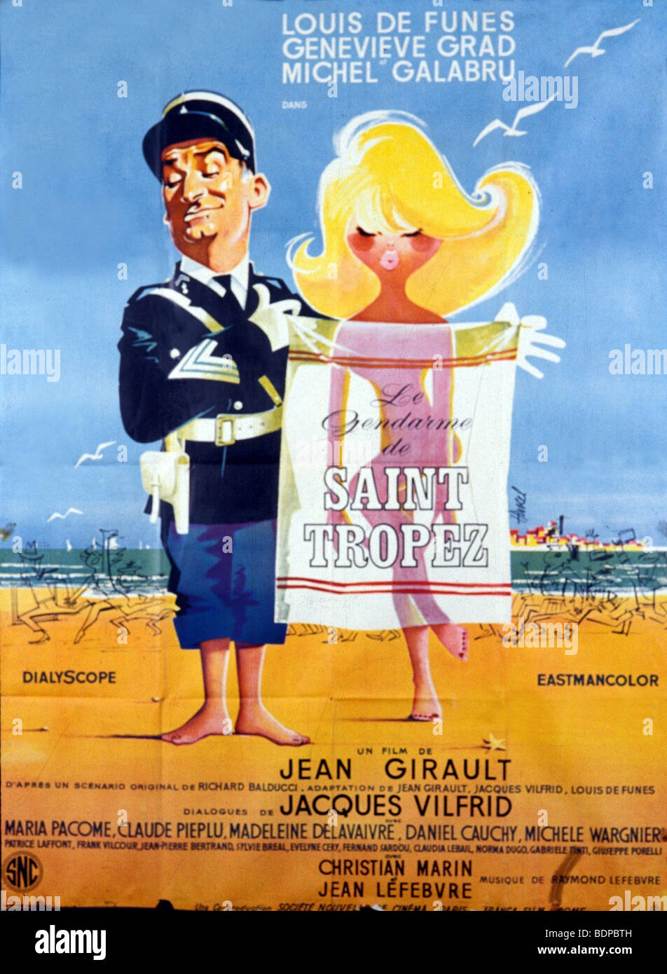 Le gendarme de Saint-Tropez  Year: 1964   Director: Jean Girault   Movie poster Stock Photo