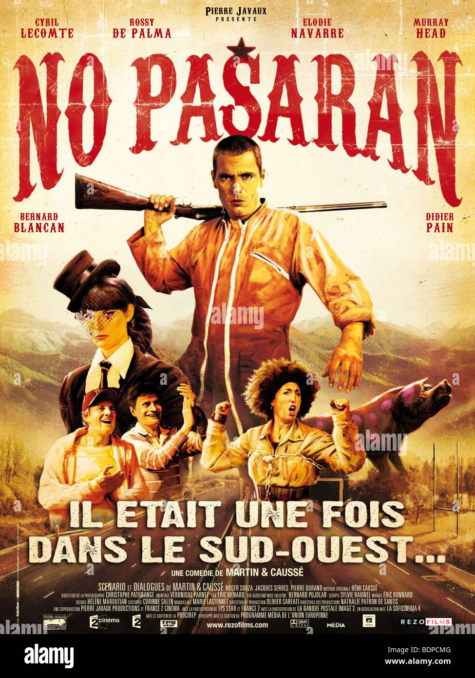 No Pasaran Year : 2009 Director : Emmanuel Caussé, Eric Martin Cyril Lecomte, Elodie Navarre Movie poster (Fr) Stock Photo