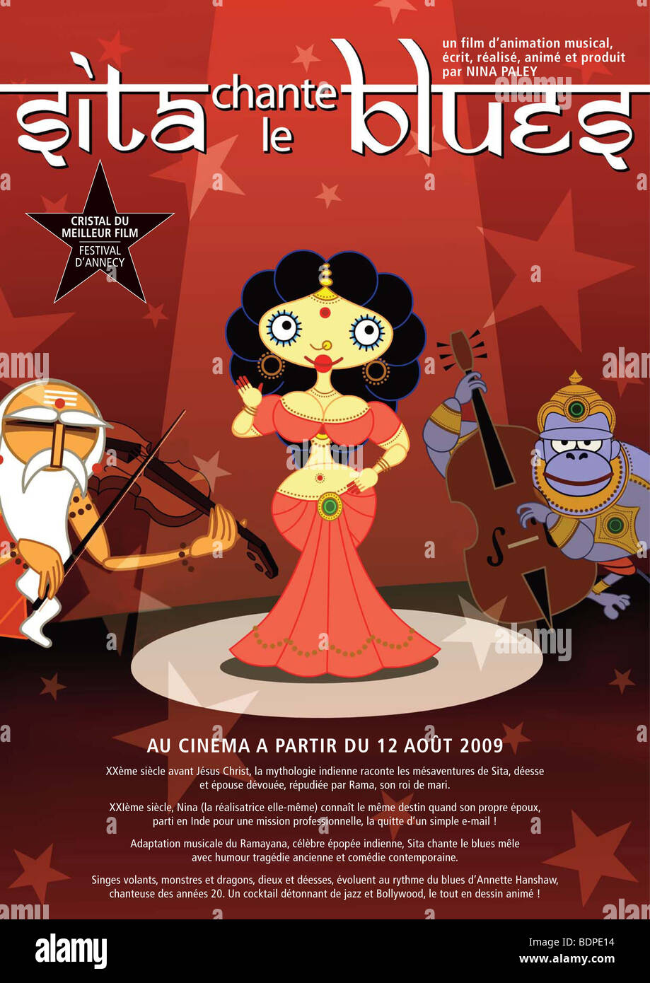 Sita Sings The Blues Year 08 Director Nina Paley Animation French Poster Based Upon The Indian Tale Of Ramayana Stock Photo Alamy