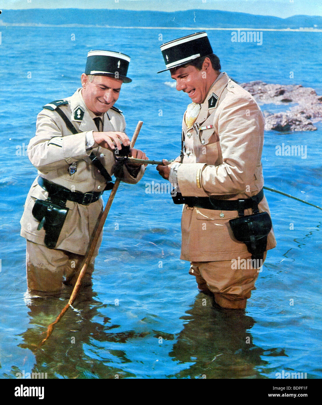 Le gendarme de Saint-Tropez Year: 1964 Director: Jean Girault Louis De Funès, Michel Galabru, Jean Lefevre, Christian Marin Stock Photo
