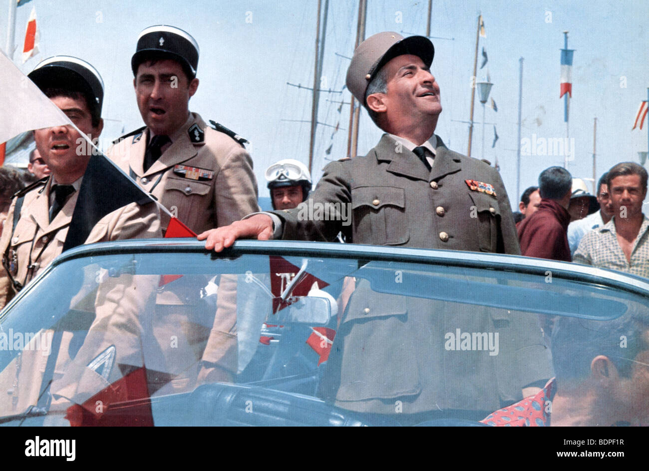 Le gendarme de Saint-Tropez Year: 1964 Director: Jean Girault Louis De Funès, Guy Grosso, Michel Modo Stock Photo