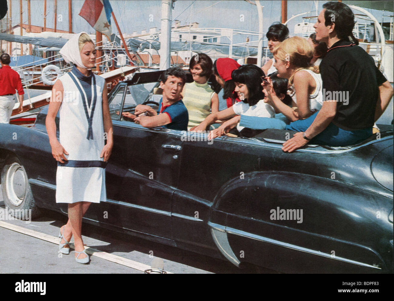 Le gendarme de Saint-Tropez  Year: 1964  Director: Jean Girault  Geneviève Grad , Daniel Cauchy , Patrice Laffont Stock Photo