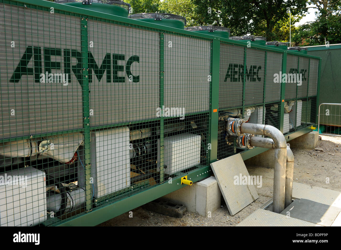 Centre Court air conditioning units during the 2009 Wimbledon Tennis