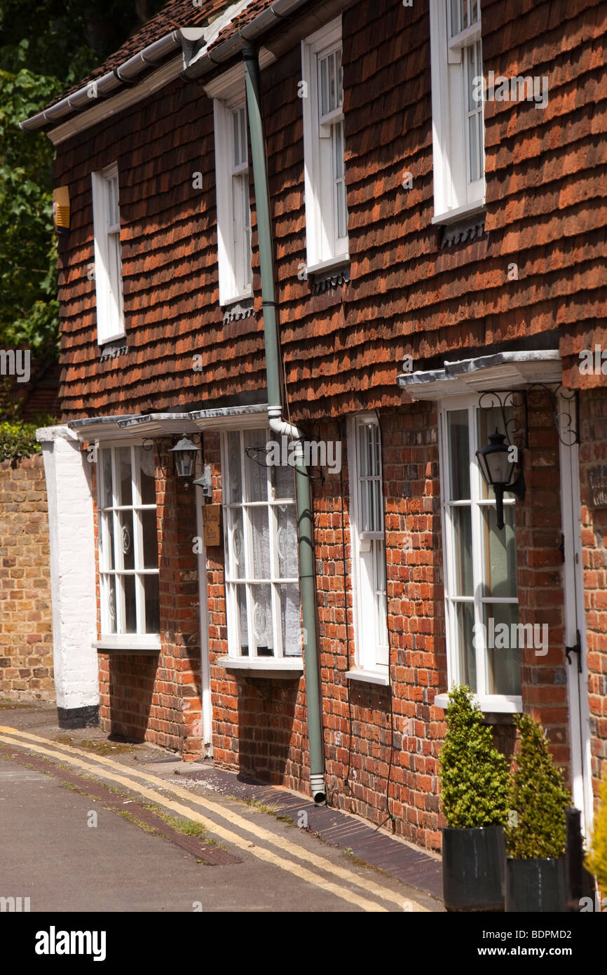 England, Berkshire, Bray Village, Church Lane, tile hung properties Stock Photo Alamy
