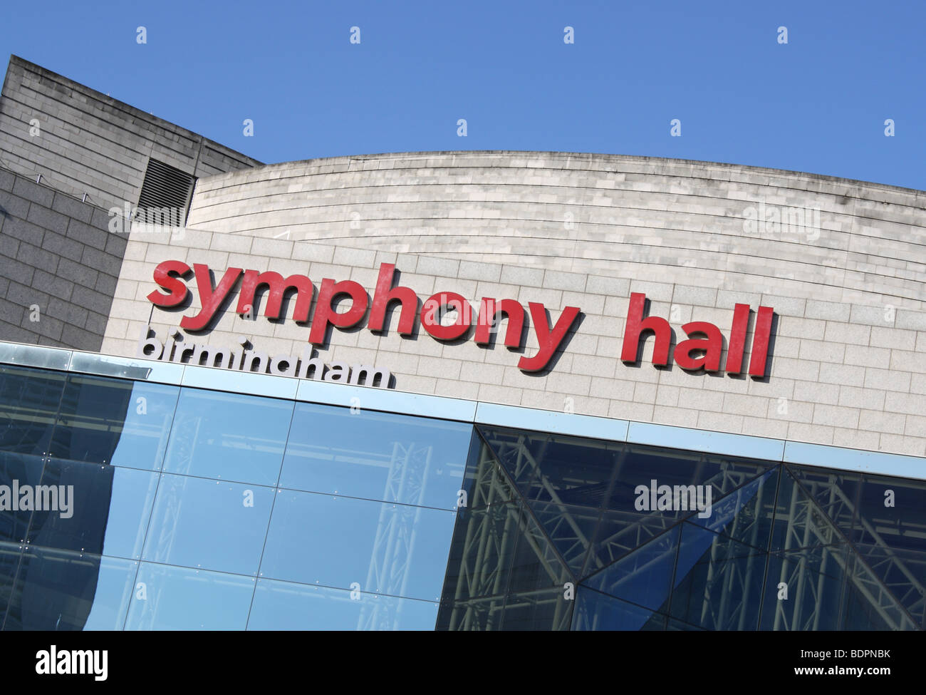 Symphony Hall Broad Street Birmingham UK 2009 Stock Photo