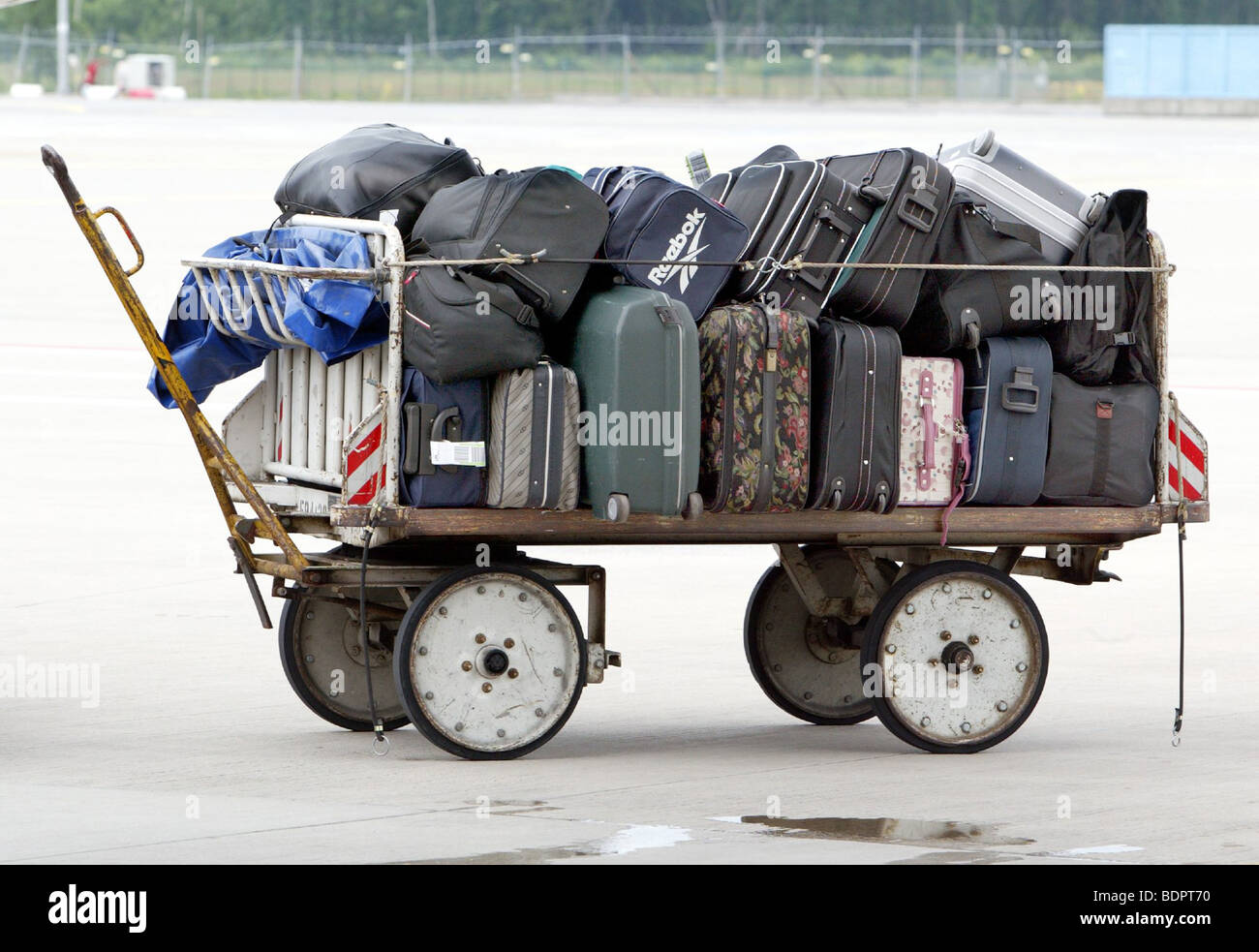 Baggage at the airport Stock Photo