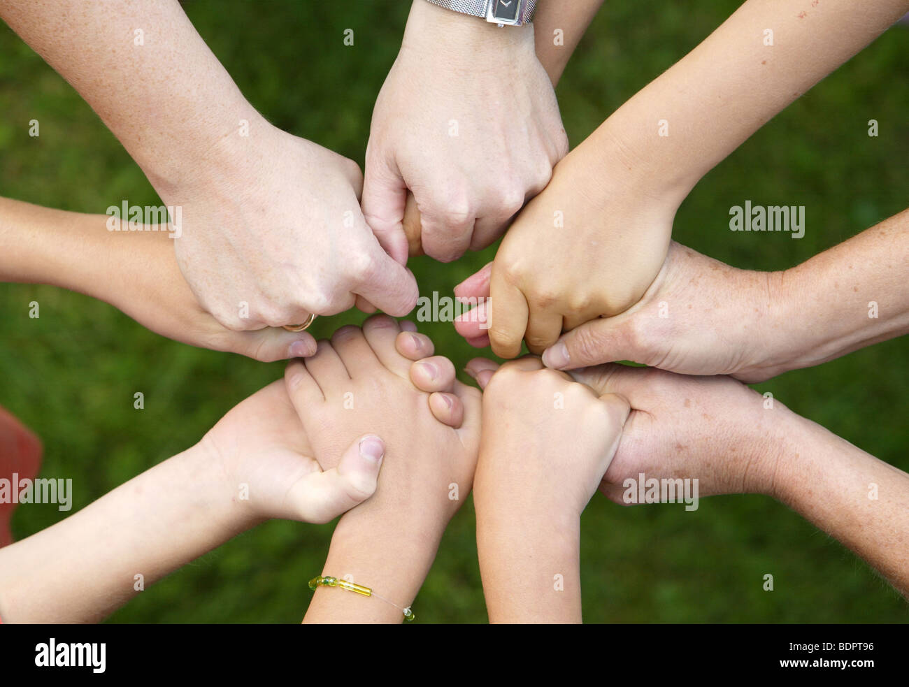 People holding hands Stock Photo