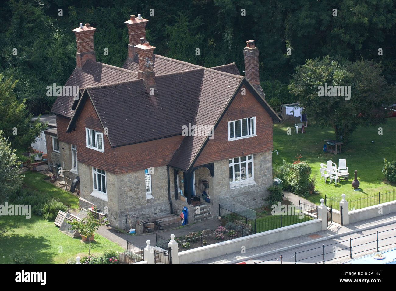 lock keepers house homes victorian ragstone aerial view allington