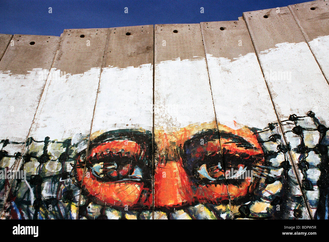 Graffiti on the West Bank wall, Bethlehem Stock Photo Alamy