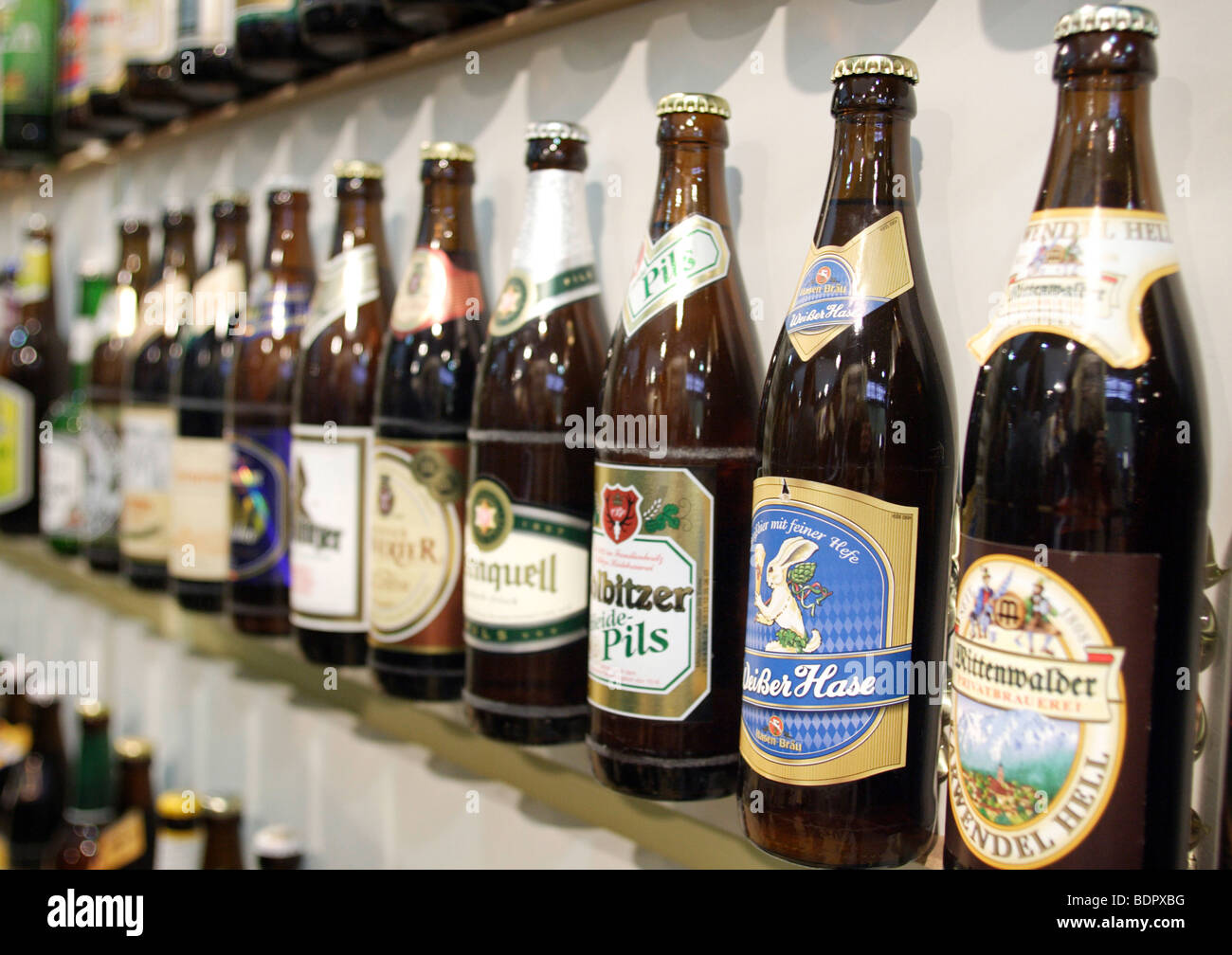 Bier auf der Gruenen Woche Stock Photo