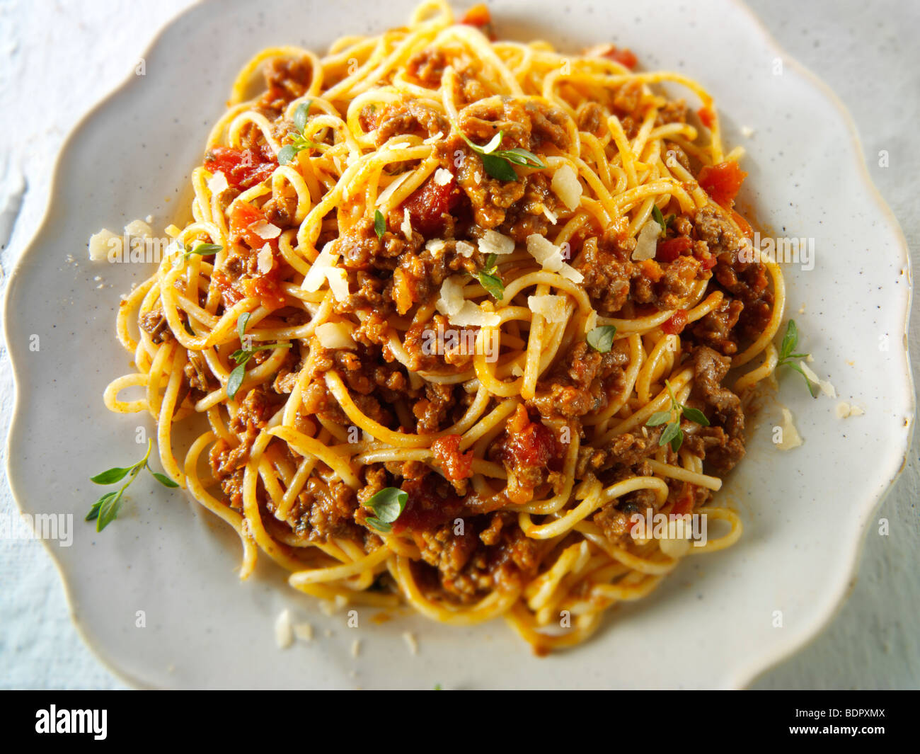 Spaghetti bolognese dinner hi-res stock photography and images - Alamy