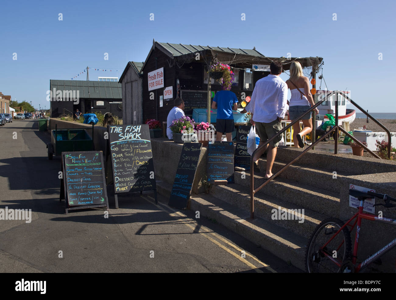 Fresh Fish Stall Aldeburgh Suffolk East Anglia Stock Photo Alamy