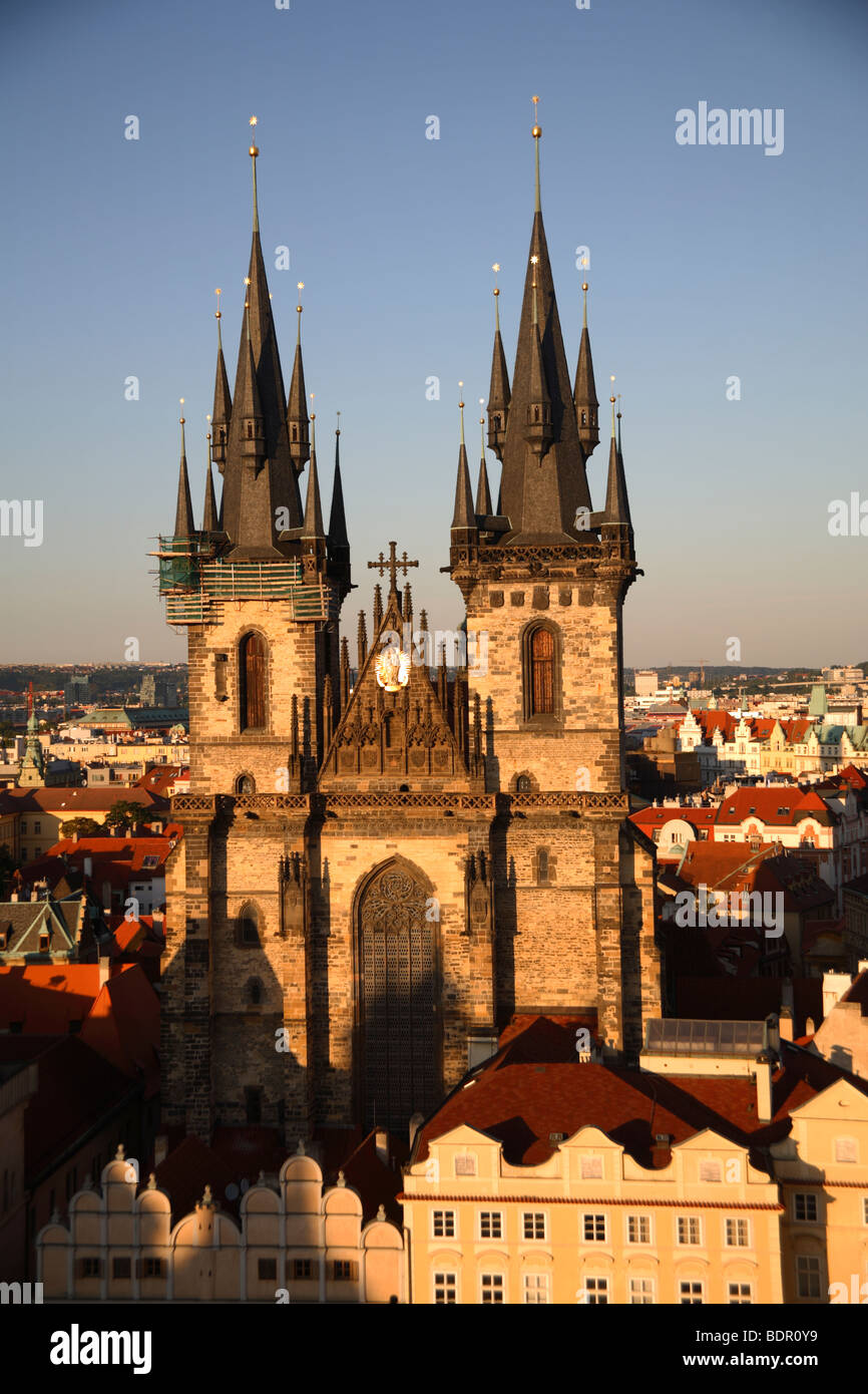 Church of Our Lady before Týn in the Old town (Stare Mesto), Prague, Czech Republic Stock Photo