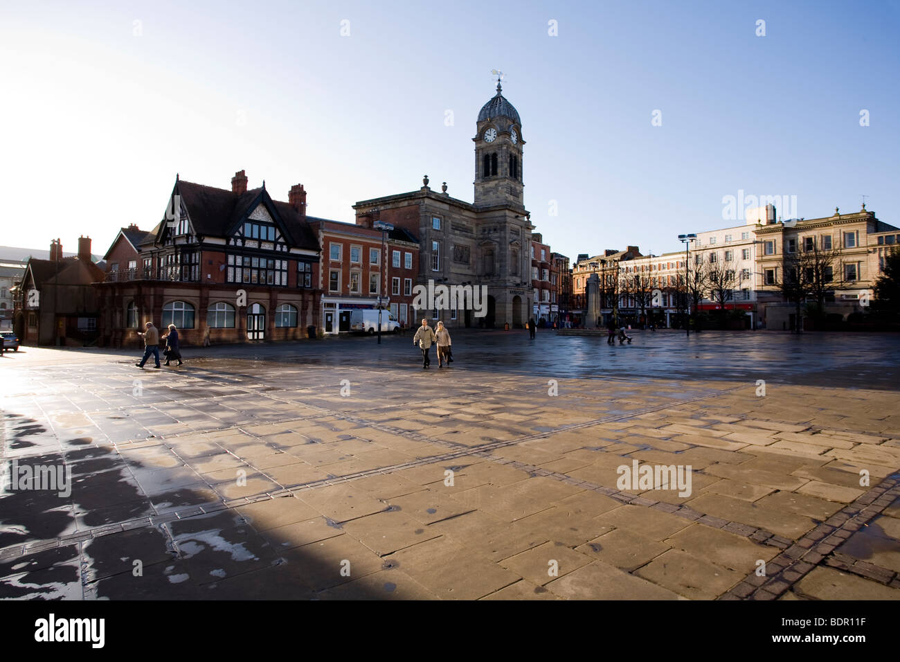 Derby Guildhall Building, the centrepiece of the Market Square, Derby