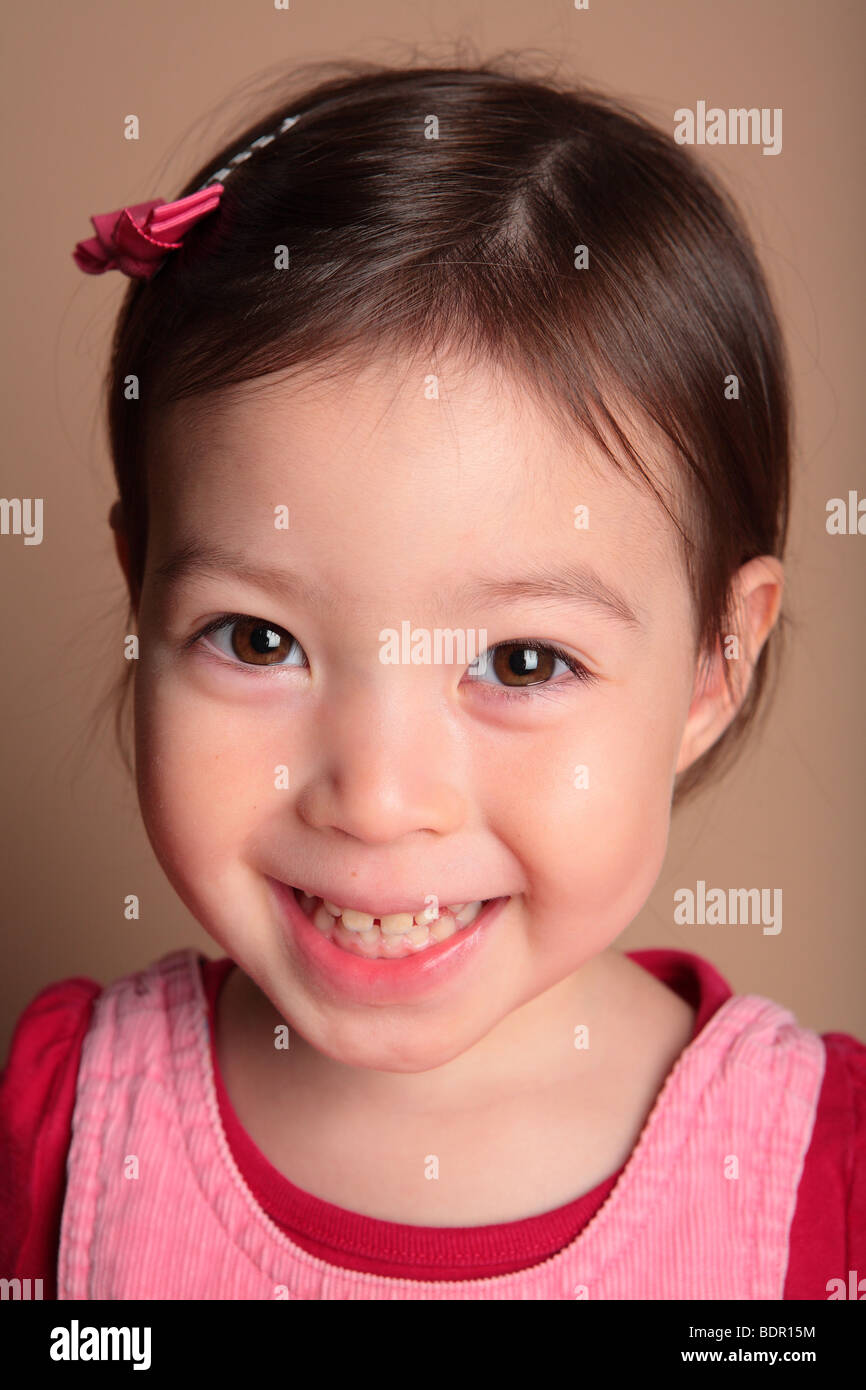 young girl smiling Stock Photo