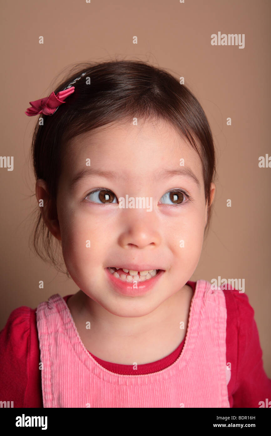 young girl smiling Stock Photo