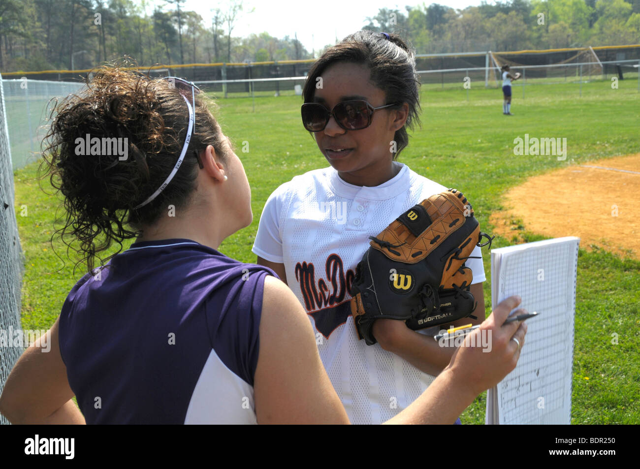 Game strategy of softball hires stock photography and images Alamy