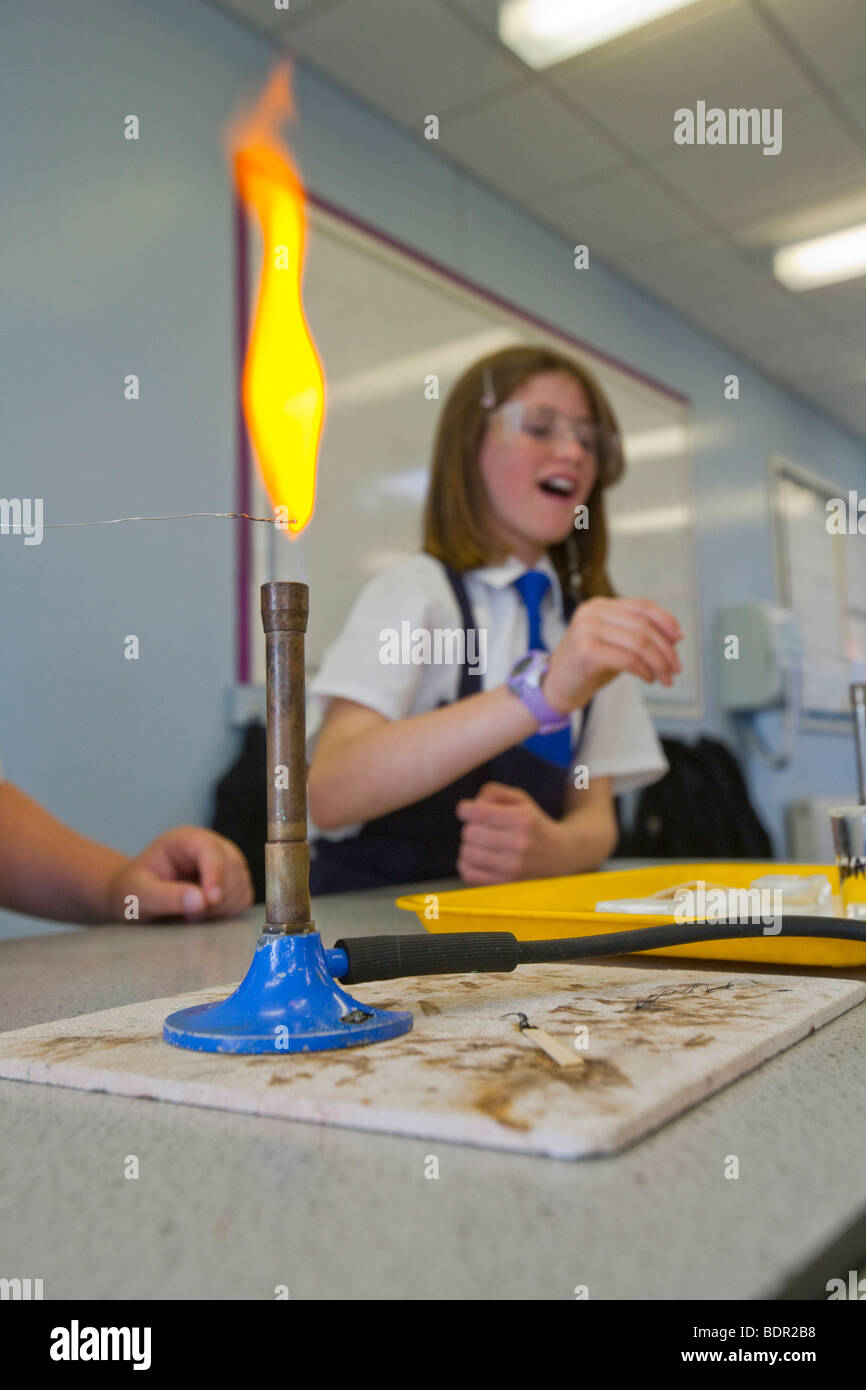 Science lesson in secondary school in Essex, UK Stock Photo Alamy