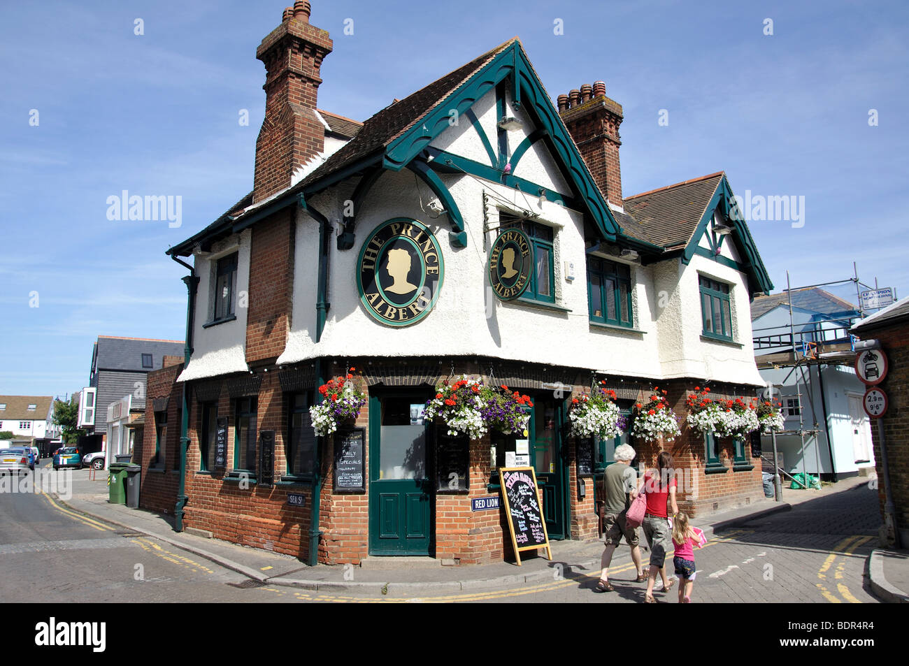 The Prince Albert Pub, Sea Street, Whitstable, Kent, England, United Kingdom Stock Photo