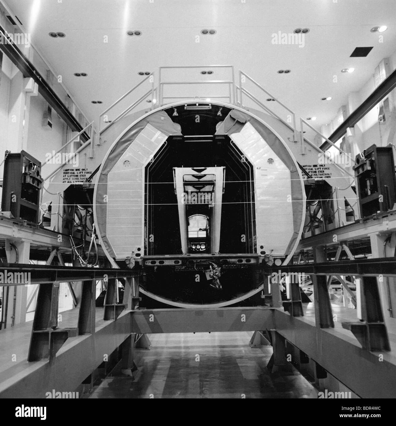 Interior the the International Space Station, under construction. International Space Chamber