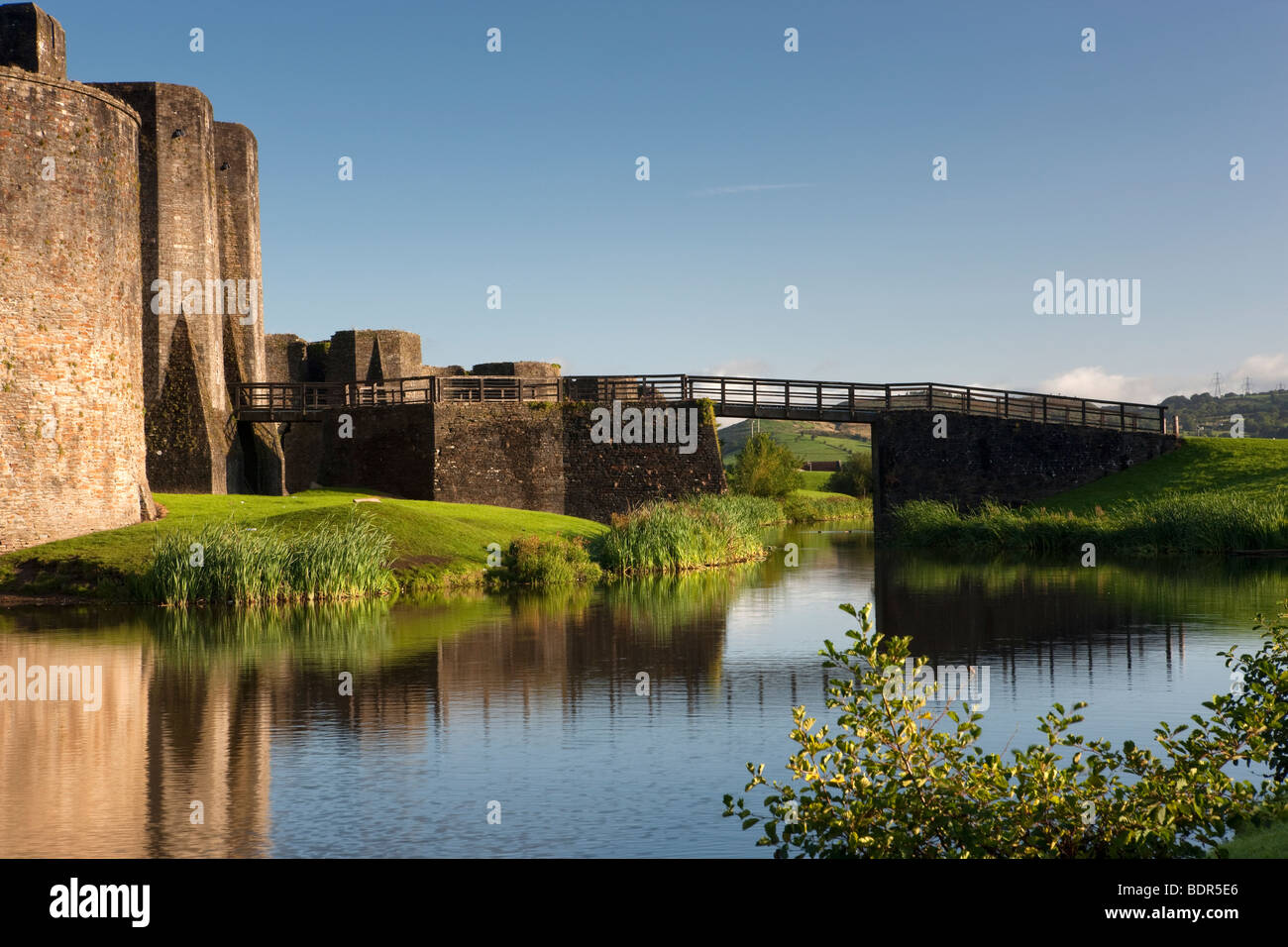 Caerphilly Castle, Wales, UK Stock Photo Alamy