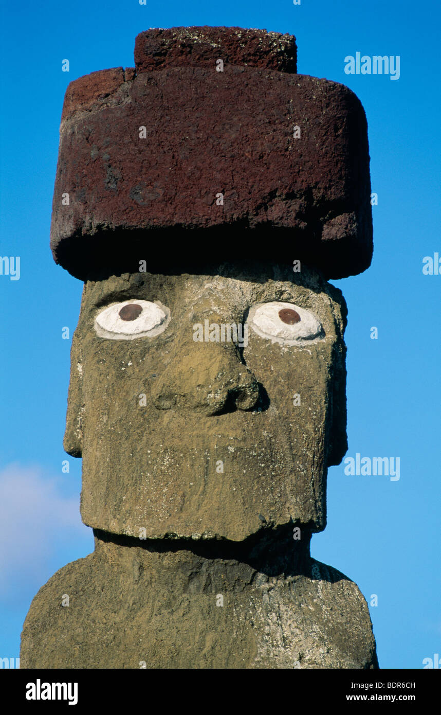 Stone sculptures Easter Island Stock Photo Alamy
