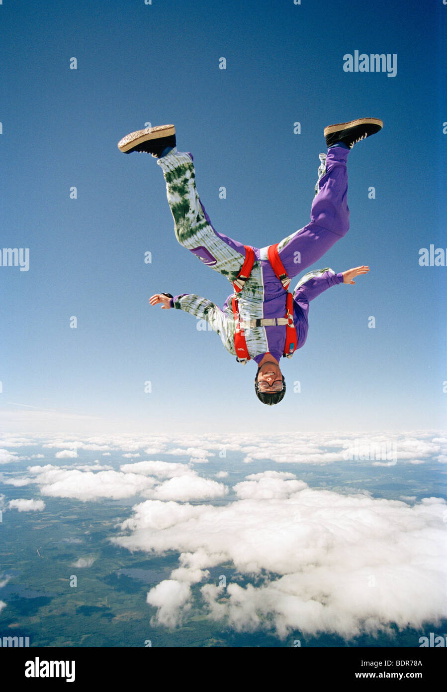 A parachute jumper Stock Photo Alamy