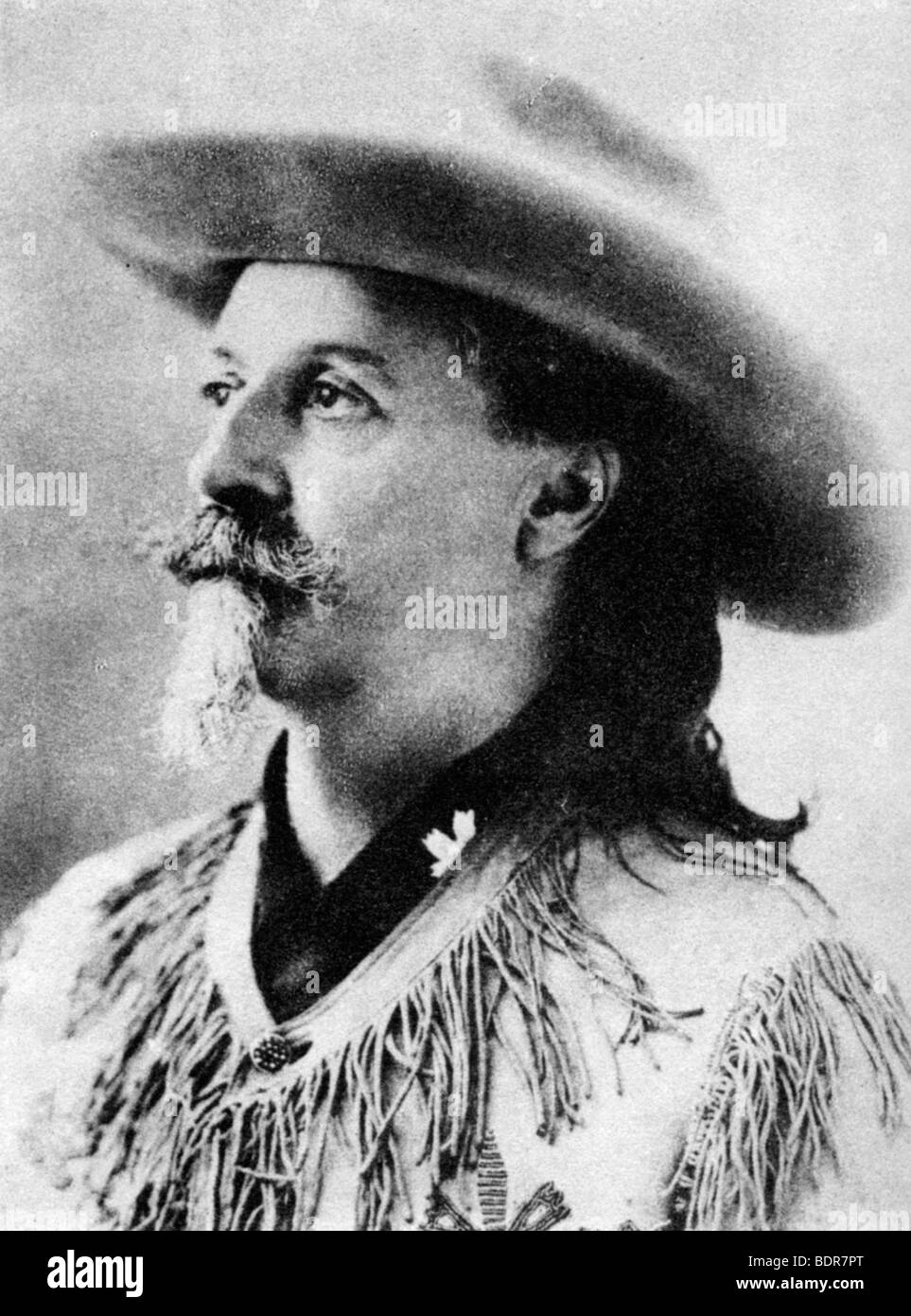 Colonel William F Buffalo Bill Cody, late 19th or early 20th century (1954). Artist: Unknown Stock Photo