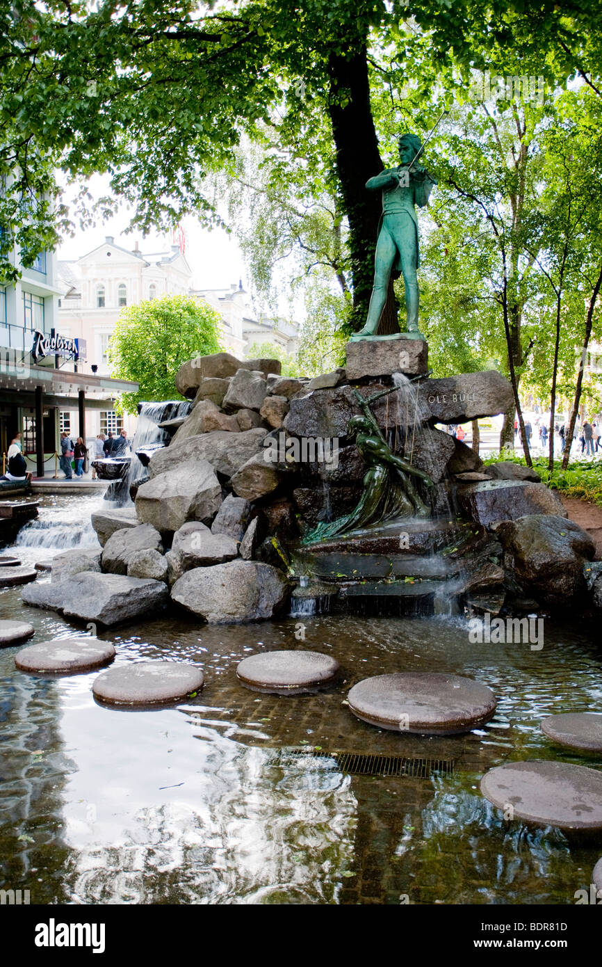 fountain in burgen Stock Photo